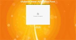 Desktop Screenshot of ghana-water.org